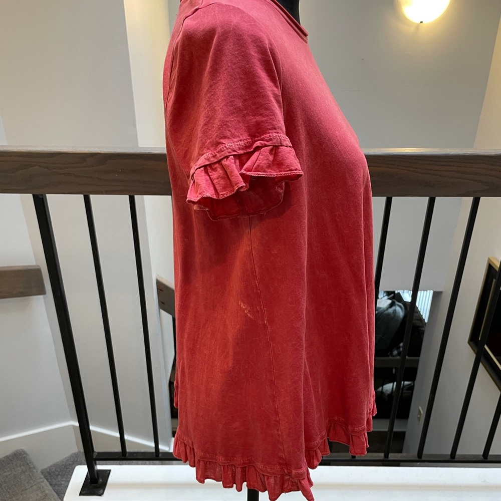 Altar’d State Ruffle Tee ❣️ - Picture 4 of 5